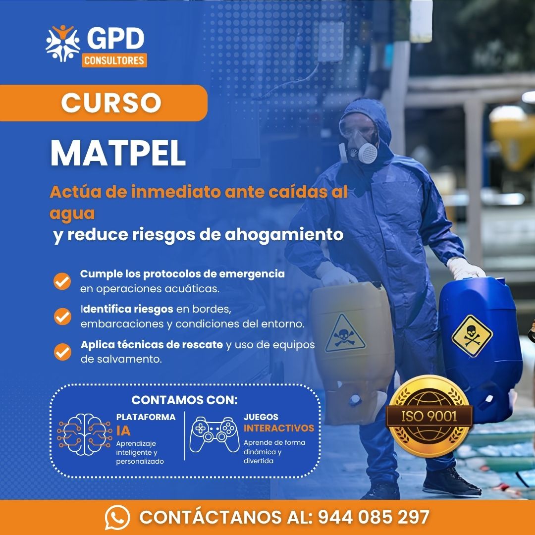 MANEJO DE MATERIALES Y RESIDUOS PELIGROSOS - MATPEL III NIVEL TÉCNICO (24H)